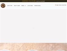 Tablet Screenshot of coffeeculturecafe.com